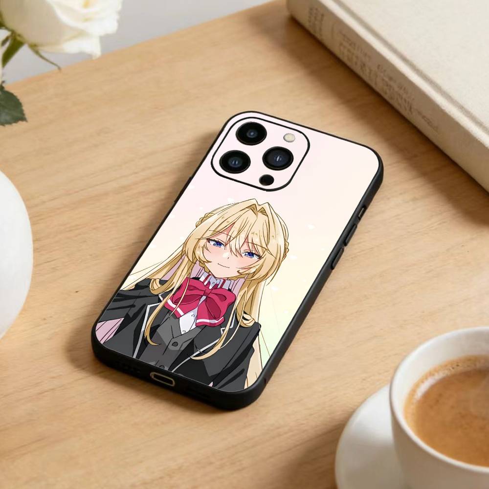 Anime F Phone Case For iPhone 17 16 15 14 13 12 Max Plus Silicone Black Cover
