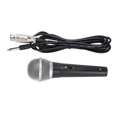 XLR-Mikrofon mit XLR- auf 1/4-Zoll-Kabel Audioanschluss Handmikrofon Geeignet für Bühne Karaoke Gesang und