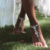 Fashion Sparkling Rhinestone Anklet Summer Beach Party Ladies Crystal Instep Chain Sexy Claw Chain Jewelry