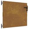 Garden Gate 85 X 125 Cm Corten Steel