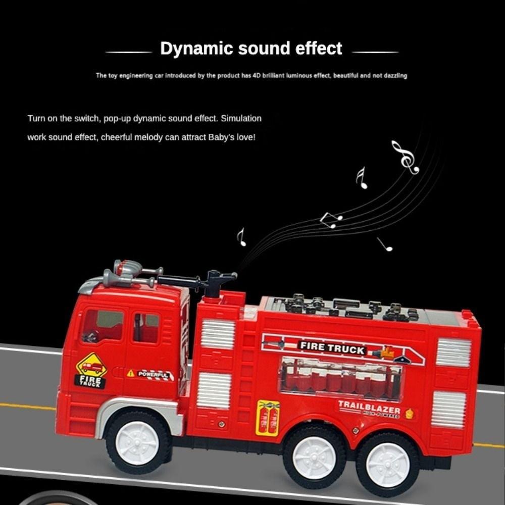 Magnetic Electric Engineering Truck Sound Light Engineering Vehicles Toy Children's Toy
