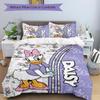 3Pcs Daisy Duck Comic Book Bedding Set Quilt Cover Pillowcase Home Christmas Xmas Halloween Gift 1 Duvet Cover 2 Pillowcase M924158
