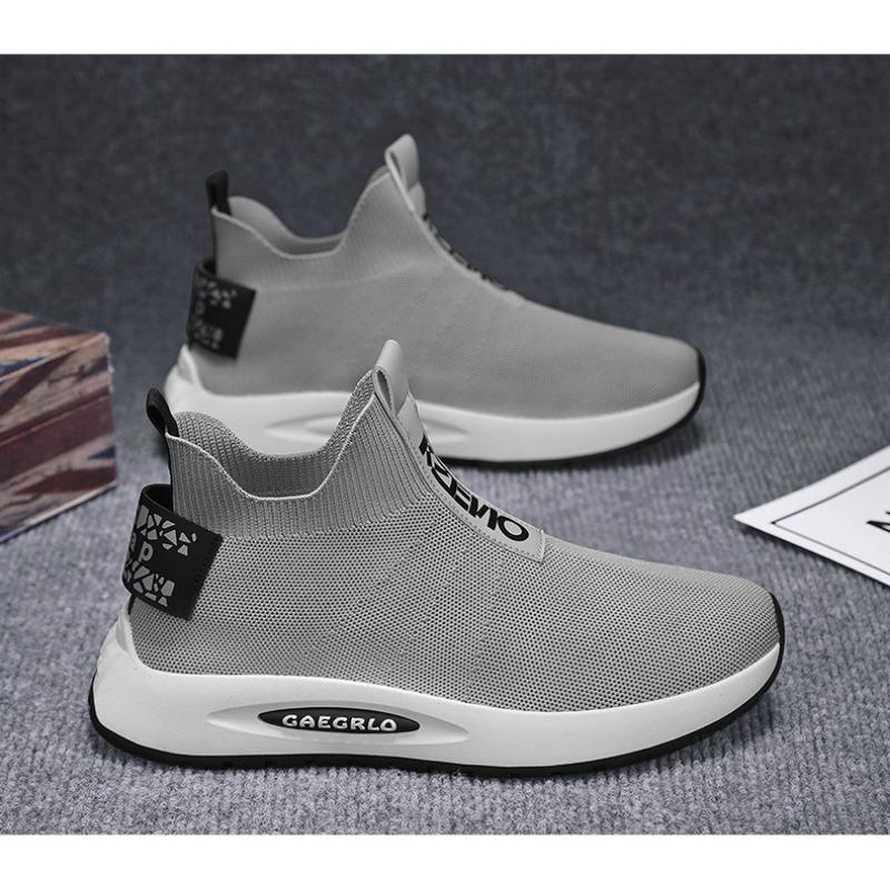 Men's New Casual Shoes Fly Woven Mesh Sports Running Breathable Comfortable Shoes