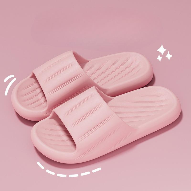 Indoor Eva Soft Sole Home Slippers Women Lightweight Comforable Non Slip Bathroom Shoes Woman Solid Color Platform Indoor Slides