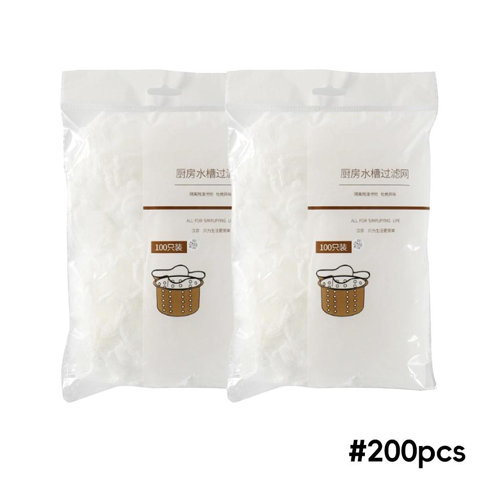 100/200/500PCS Disposable Sink Strainer Multi-Pack Sink Filter Mesh Universal Kitchen Drain Protector Mesh for Food Scraps Kitchen/Bathroom