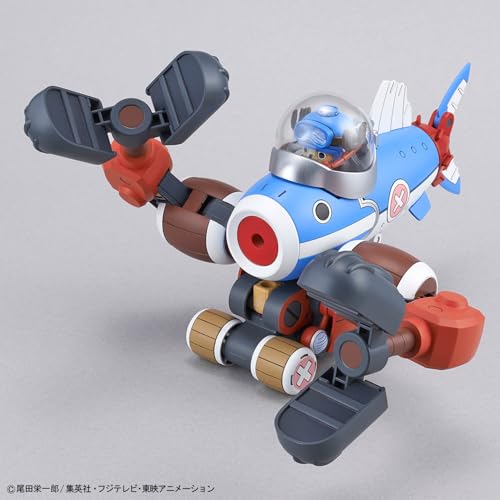 Bandai ONE PIECE Chopper Robo 3 & 5 Plastic Model Kit Chopper Submarine and Crane Color-Printed