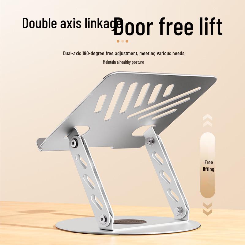 Foldable Aluminum Tablet & Laptop Stand with Cooling and Adjustable Height for Online Classes & Streaming.