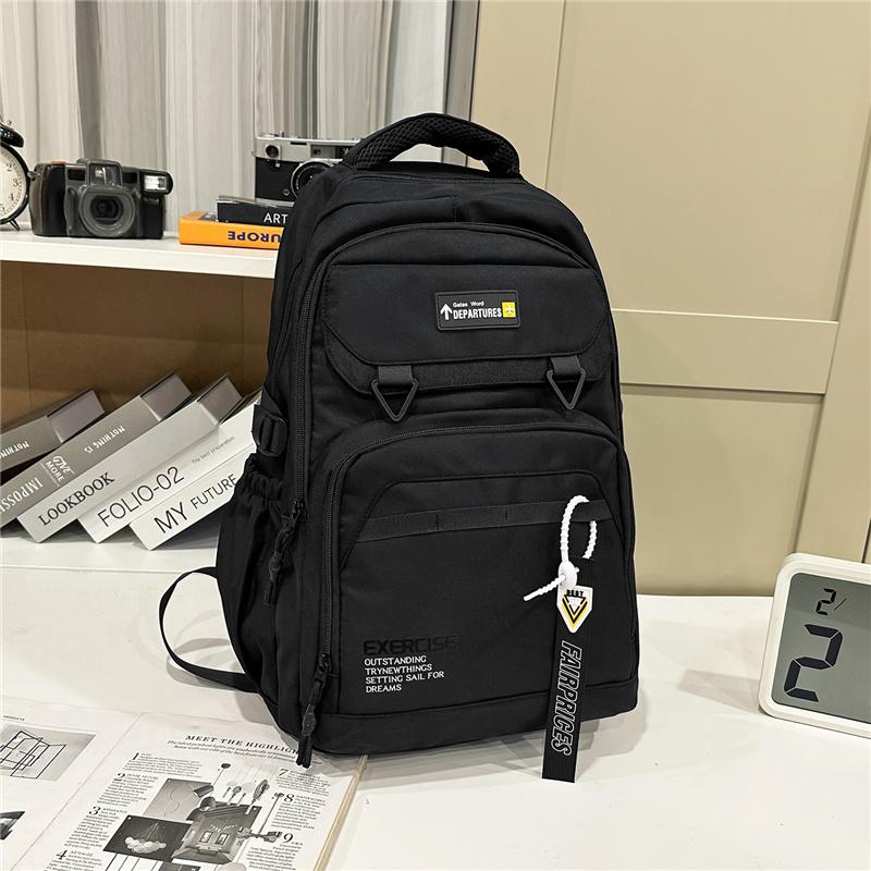 

Middle School Student Bag Large Capacity Men s Backpack Computer Bag Women s Backpack чёрный