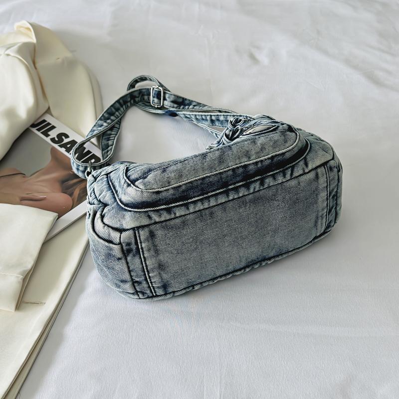 Denim Bag Women's Commuter Tote Bag Large Capacity Crossbody Bag
