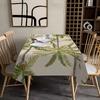 Polyester Rectangular Table Cover Tropical Palm Tree Design Tablecloth for Home and Hotel, Fits European Restaurant, Cafe
