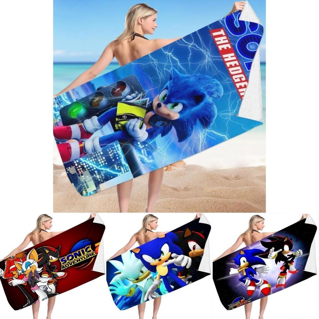 Ikonisches Sonic The Hedgehog Strandtuch Perfekt Für Gamer Und Fans Des Klassischen Spiels