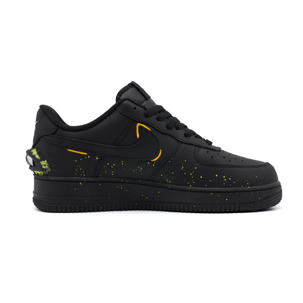 Nike Air Force 1 Low top Skateboard Shoes Unisex Black Green CW2288-001(Team454--BOX)