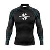 Pánský dlouhý rukáv UPF 50 Rash Guard Potápění Surfing Šnorchlování UV ochrana Vodní sporty Plavky