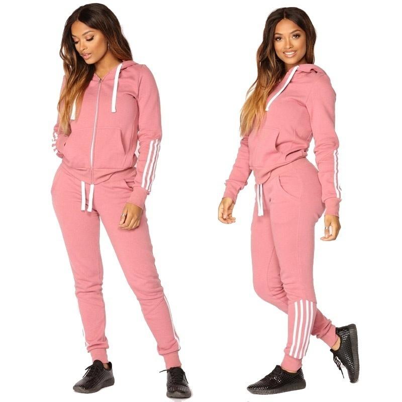 Fashion Women's New Style Hoodies Set Long Sleeved Sweater Trousers Sportswear Suit Tracksuit Running Wear Jogging Suits Hoodie Set for Women