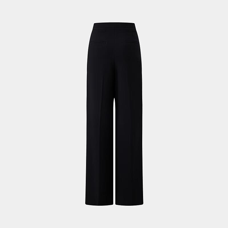 PORTS Women's Metal Buckle Wide-Leg Trousers