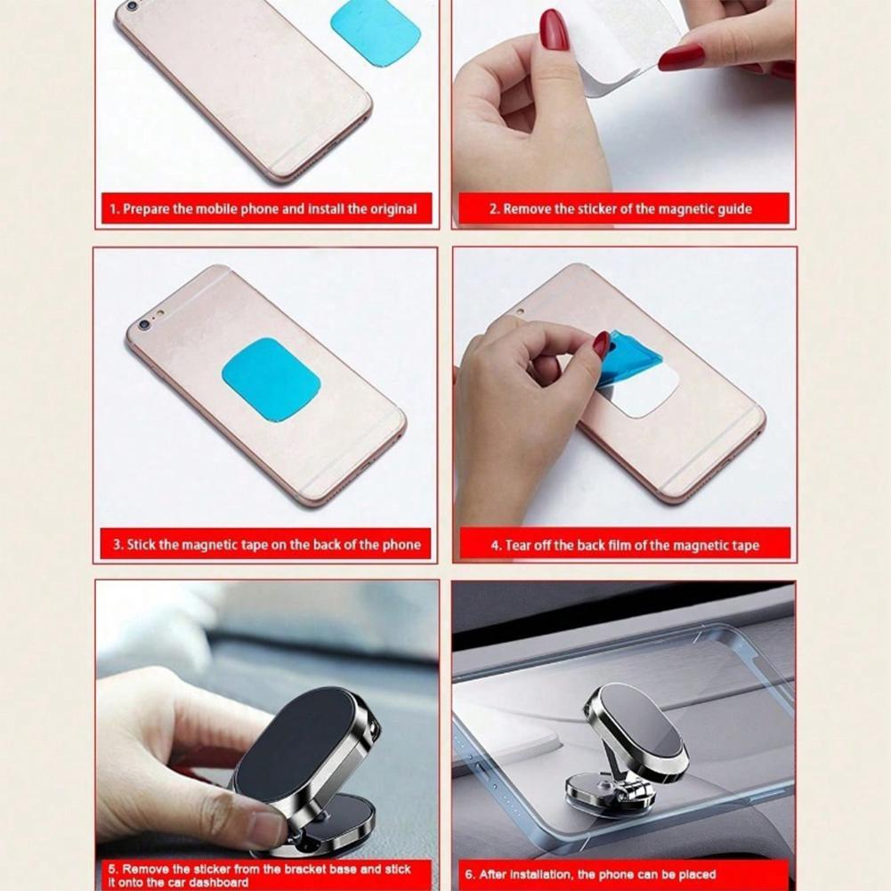 360° Rotation Foldable Car Magnetic Phone Holder Universal Air Vent Mount GPS for iPhone Samsung in Car Phone Stand