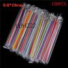 100pcs 7.5" Big Milkshake Straws Bubble Boba Milk Tea Plastic Thick Smoothie Cold Drinking Drinkware Bar Accessories