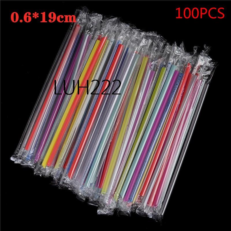 

100pcs 7.5 Big Milkshake Straws Bubble Boba Milk Tea Plastic Thick Smoothie Cold Drinking Drinkware Bar Accessories