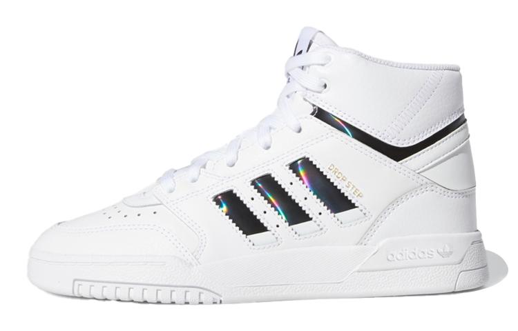 

Adidas Originals Drop Step J Canvas Comfortable High top Kids Skateboarding Shoes White EF7157 37
