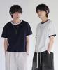 Jikeulib Essential Round Neck Semi-Crop Ringer Short Sleeve T-Shirt 2 Colors