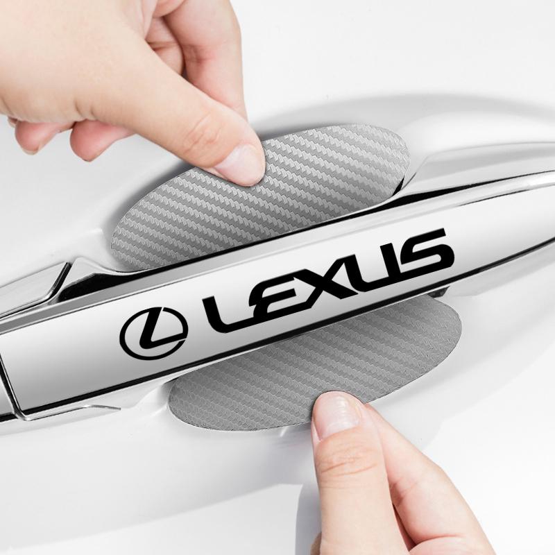 8 ks Nálepka na dveře auta Ochranná fólie proti poškrábání kliky auta Styling auta Pro Lexus IS250 Ct200h ES300h RX350 IS300h NX300h UX