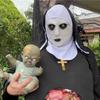 Halloween Mask Horror Nun Costume Party Carnival Fear