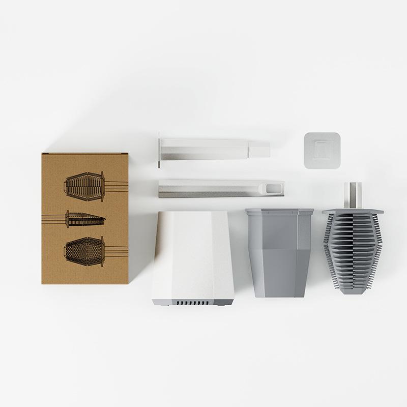 Silicone Toilet Brush, Household Toilet Brush with No Blind Spots, Wall-mounted Toilet Brush Set