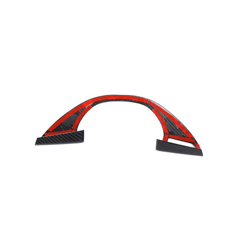 Real carbon fiber For Maserati Levante Ghibli Quattroporte 2013-2026 Car Steering Wheel Button Frame Ring Trim Cover accessories