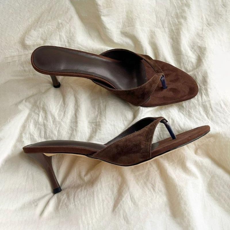 Designer Sommer Damen Zehensteg-Slipper Mode High Heels Stripper Party