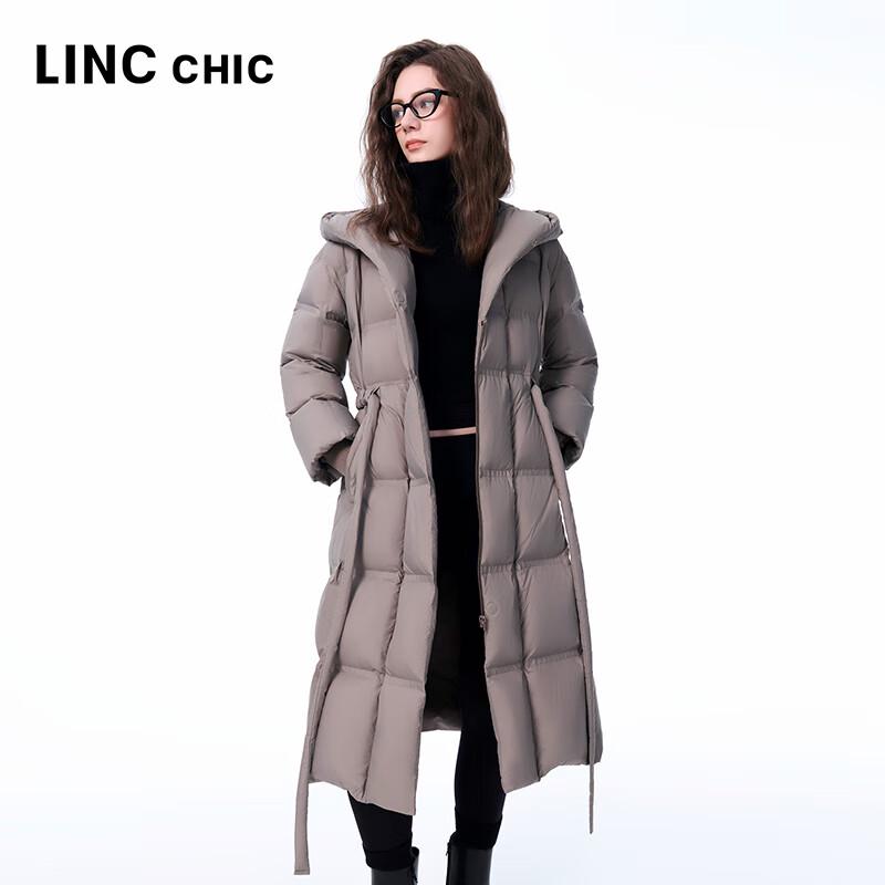 Jinyujie Women's 2025 Winter Hooded Long 90% Duck Down Jacket