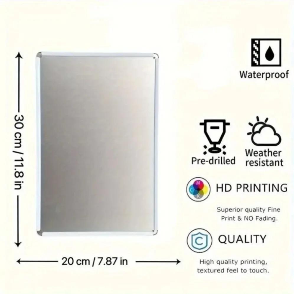 Vintage Metal Wall Art Sign Retro Letter Lace Decor for Home Café Bar Garage