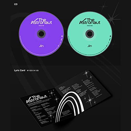 JIN of BTS - [The Astronaut] (VERSION 02) Outer Cover + Photobook + CD + Lyrics Card + Postcard + Graphic Sticker + Sticker + Photocard + Poster + 2 P