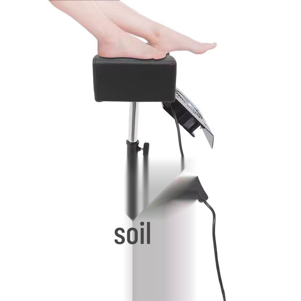 Sgabello Regolabile per Pedicure con Aspiratore, Vassoio per Manicure e Sedia Portatile per Nail Art