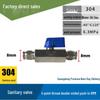 304 Stainless Steel Sanitary Mini Ball Valve, Internal/External Thread, High Pressure, 1/8"-3/4" Sizes, Open Pagoda Design