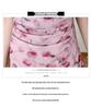 Spring Summer Floral Mesh Spaghetti Strap Maxi Dress for Women
