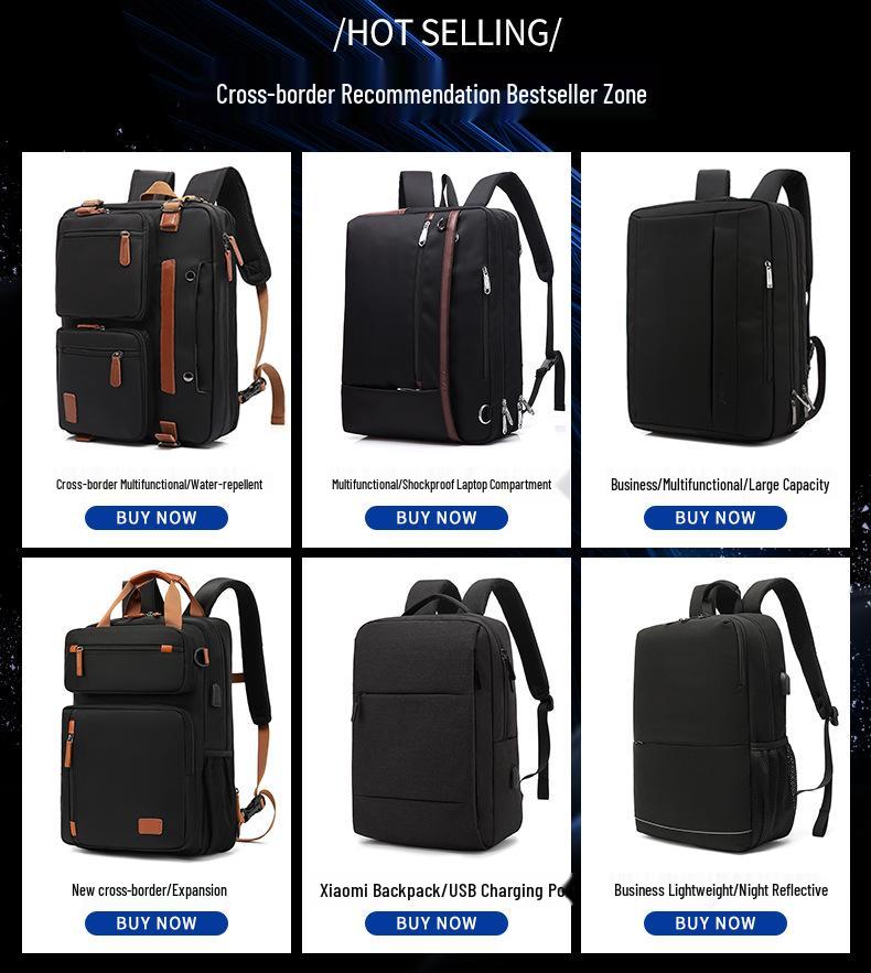 High-End Herren Multifunktions-Laptop-Rucksack - Große Kapazität für Business & Reise