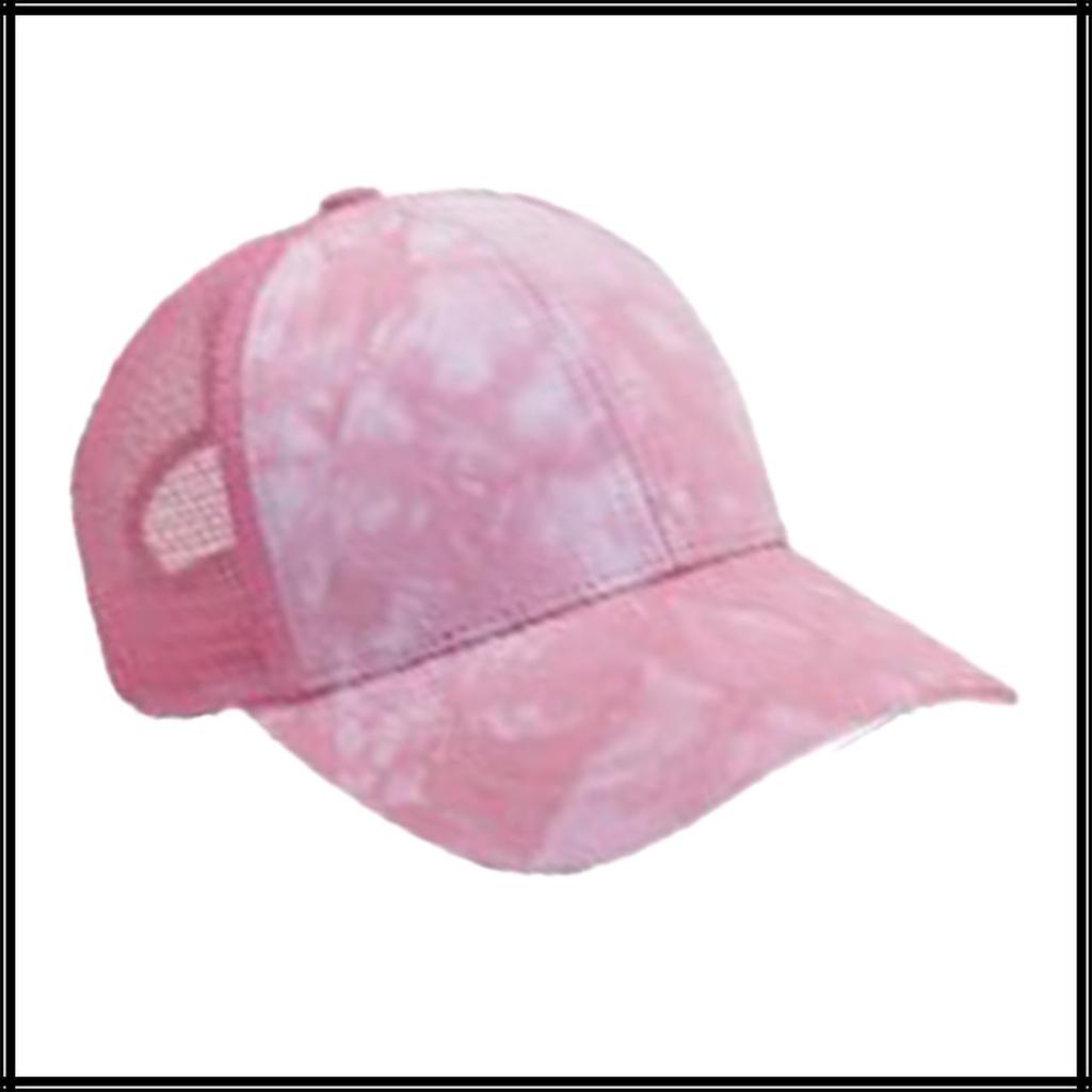 Mesh Cap Marble Pattern Hat Sports Running Outdoor Women Men CA638 [White Fang] (Yellow)