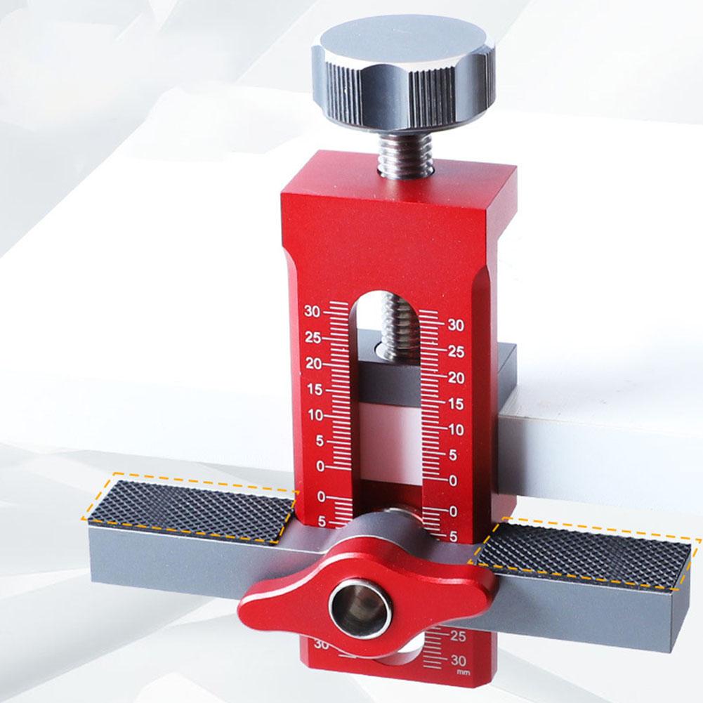 Cabinet Door Quick Leveling Device 2 in 1 Positioning Installation Jig Door Panel Mounting Rebounding Device Drilling Locator