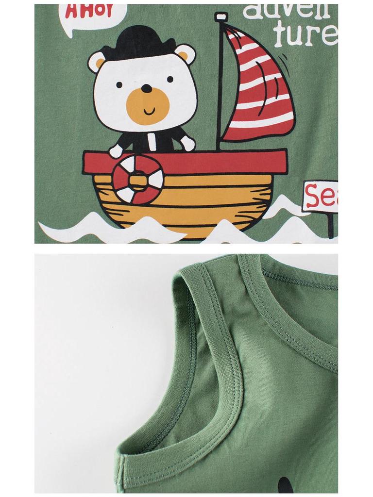 27kids Korean Summer Vest for Boys - New Style Children's Clothing