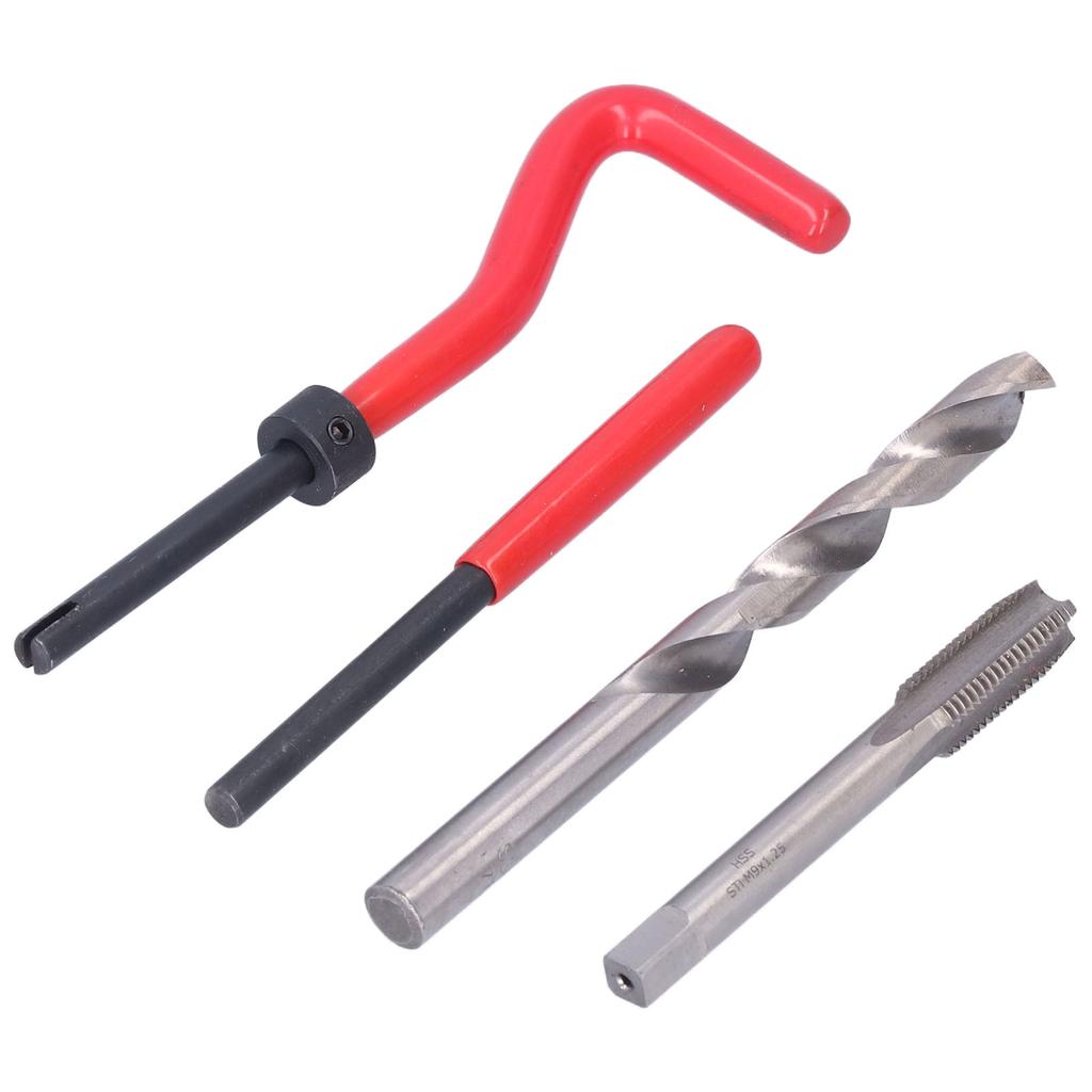 15 Stück M9x1.25mm Gewindereparatureinsätze Set Beschädigte Gewinde Wiederherstellungswerkzeuge für Autoreparatur