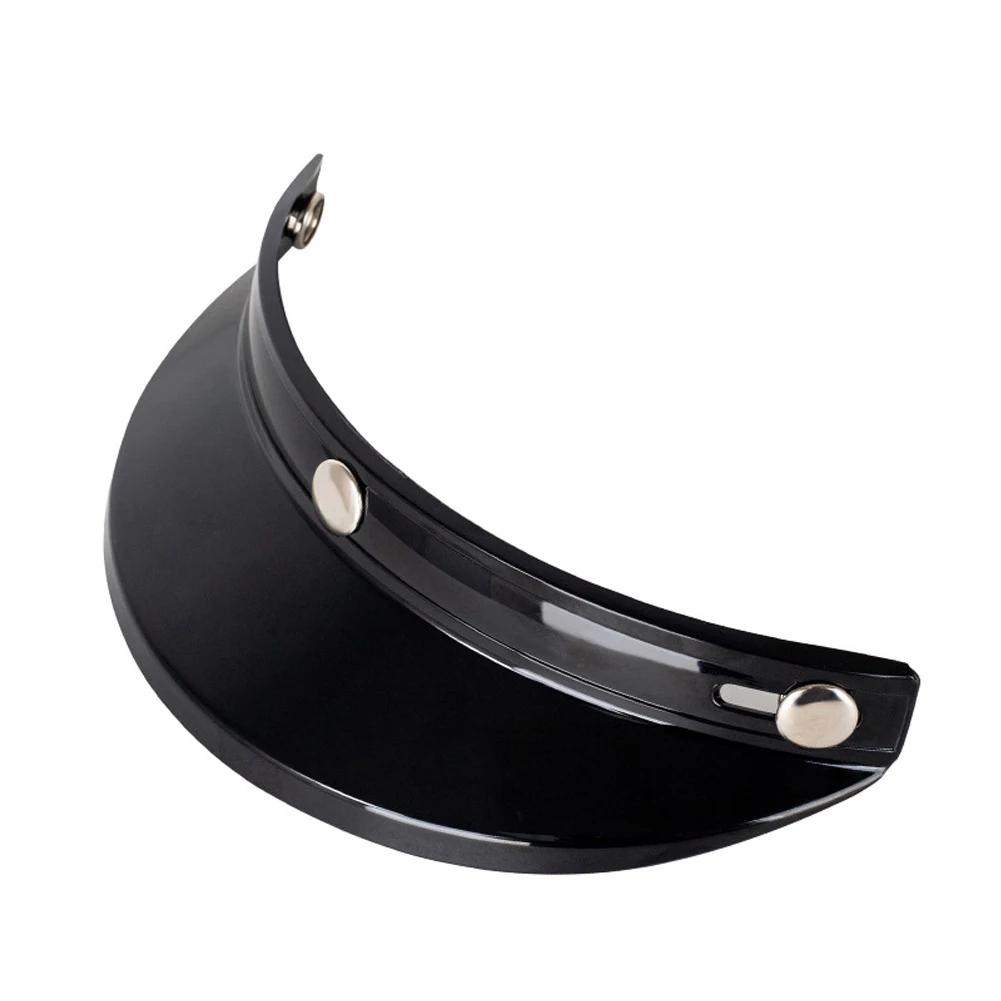 3 Snap-Button Retro Motorcycle Helmet Sun Shade Protector Retro Open Face Flip Up Down Shield Visor Modified Parts