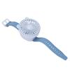 Protable Watch Fan with Adjustable Wristband Children Cartoon Electric Fan Built In Battery Blue
