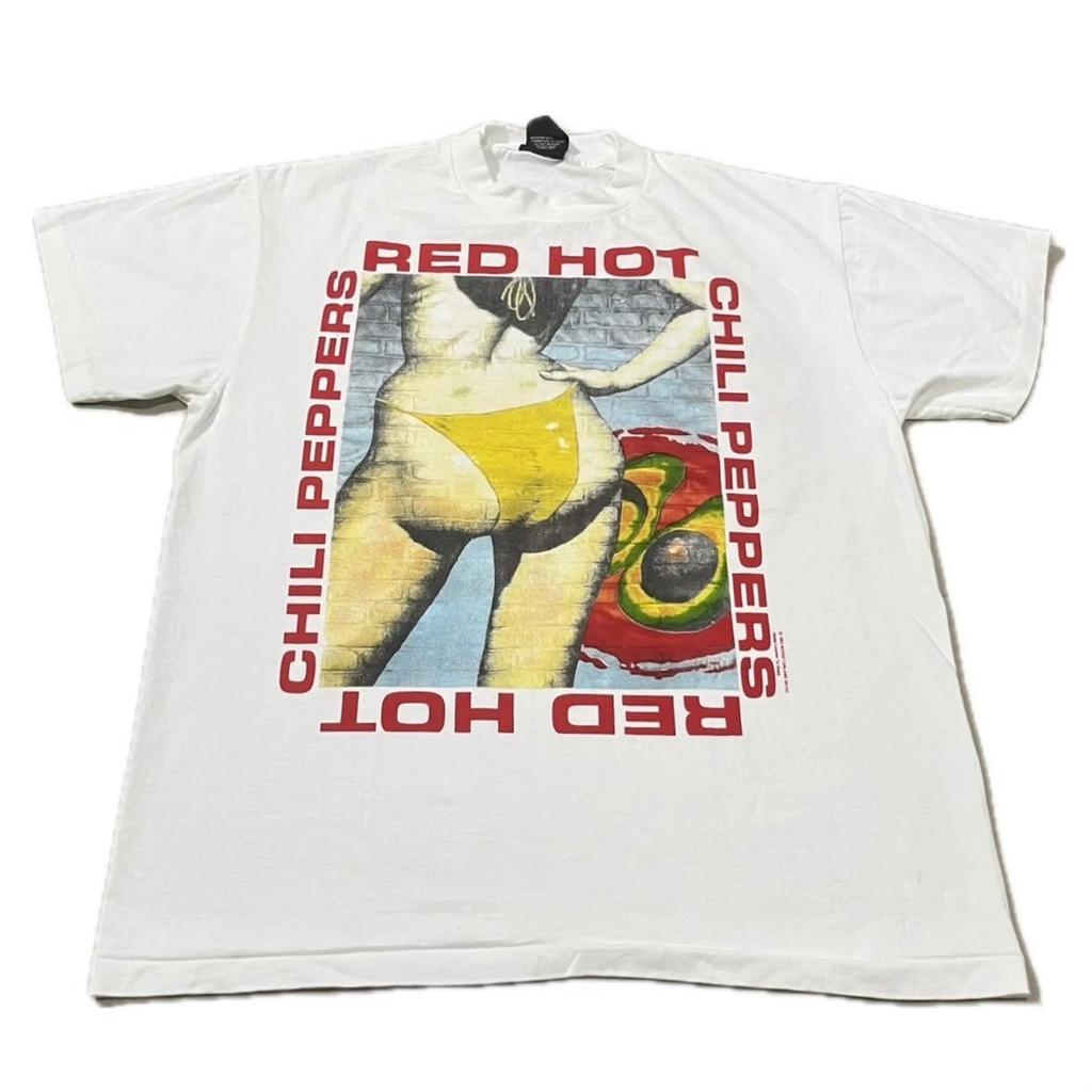Vintage Red Hot Chili Peppers 90s Tour Rock Band XL Single Stitch Shirt REPRINT