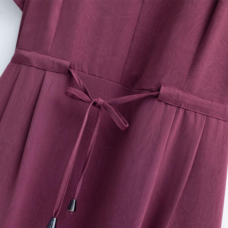 Elegantní šaty pro ženy nadměrných velikostí s krátkým rukávem Vintage šaty letní jednobarevné