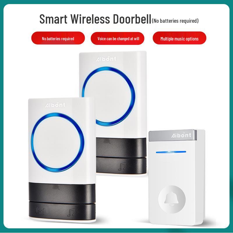 Self-Powered Wireless Smart Doorbell Buzzer for Home Use 64 per box