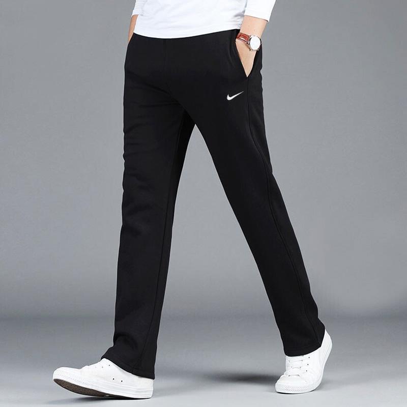 Nike Sporty Loose-Fit Straight-Leg Casual Pants Men Bottoms Black 916274-010