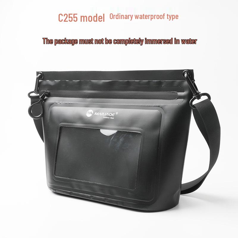 

Portable Waterproof Shoulder Bag with Airtight Zipper for Swimming and Phone Storage One Size (3L)