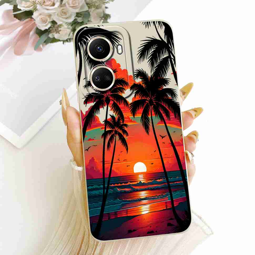 For Huawei Nova 10 SE Case Cute Cat Painted Soft Silicone Phone Back Cover For Huawei Nova10 SE nova10SE 10SE Case Bumper