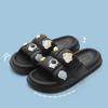 Ciabatte estive semplici da donna, pantofole morbide da casa da uomo, sandali antiscivolo da bagno per coppia, scarpe comode da esterno per la spiaggia per adulti