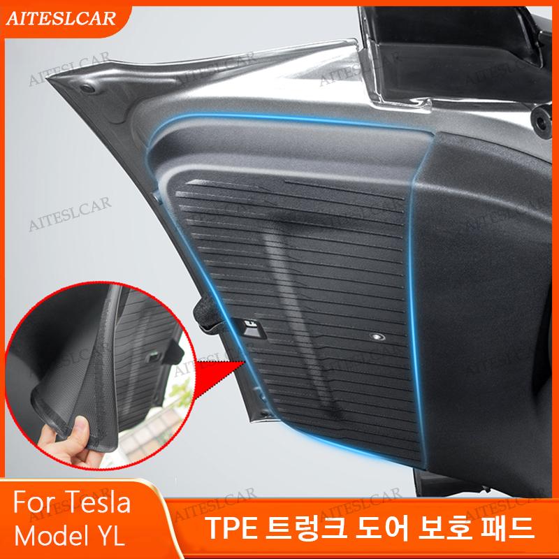 For Tesla Model YL 2025 2026 All-inclusive Rear Trunk Door Anti-dirt Mat TPE Trunk Tailgate Protection Pad Car Accessories